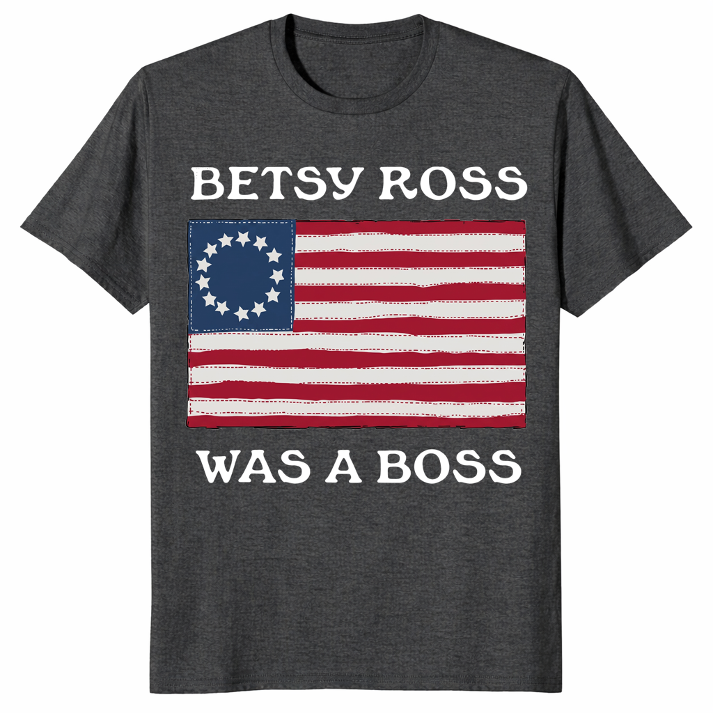 Betsy Ross Was A Boss Revolutionary Flag Shirt | Cuccico