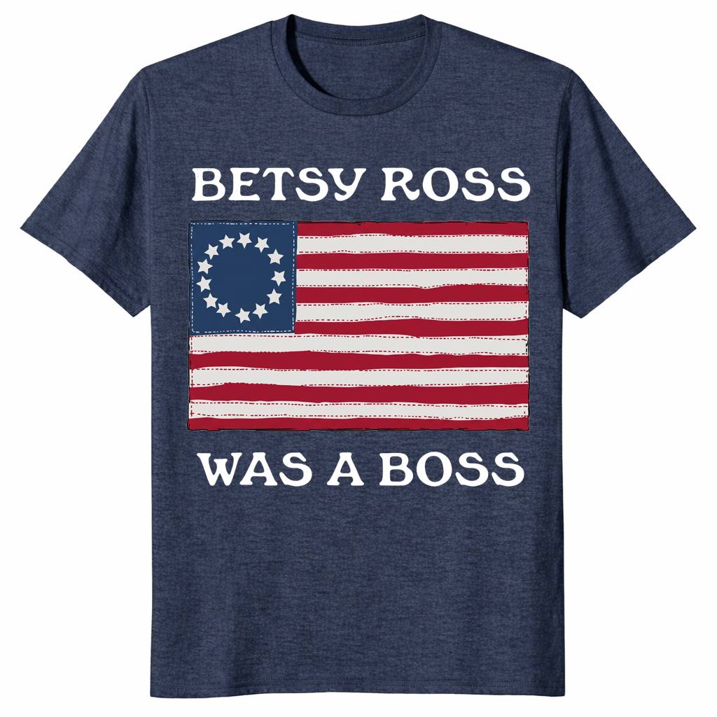 Betsy Ross Was A Boss Revolutionary Flag Shirt | Cuccico