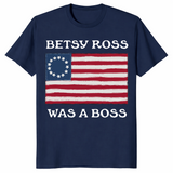 Betsy Ross Was A Boss Revolutionary Flag Shirt | Cuccico