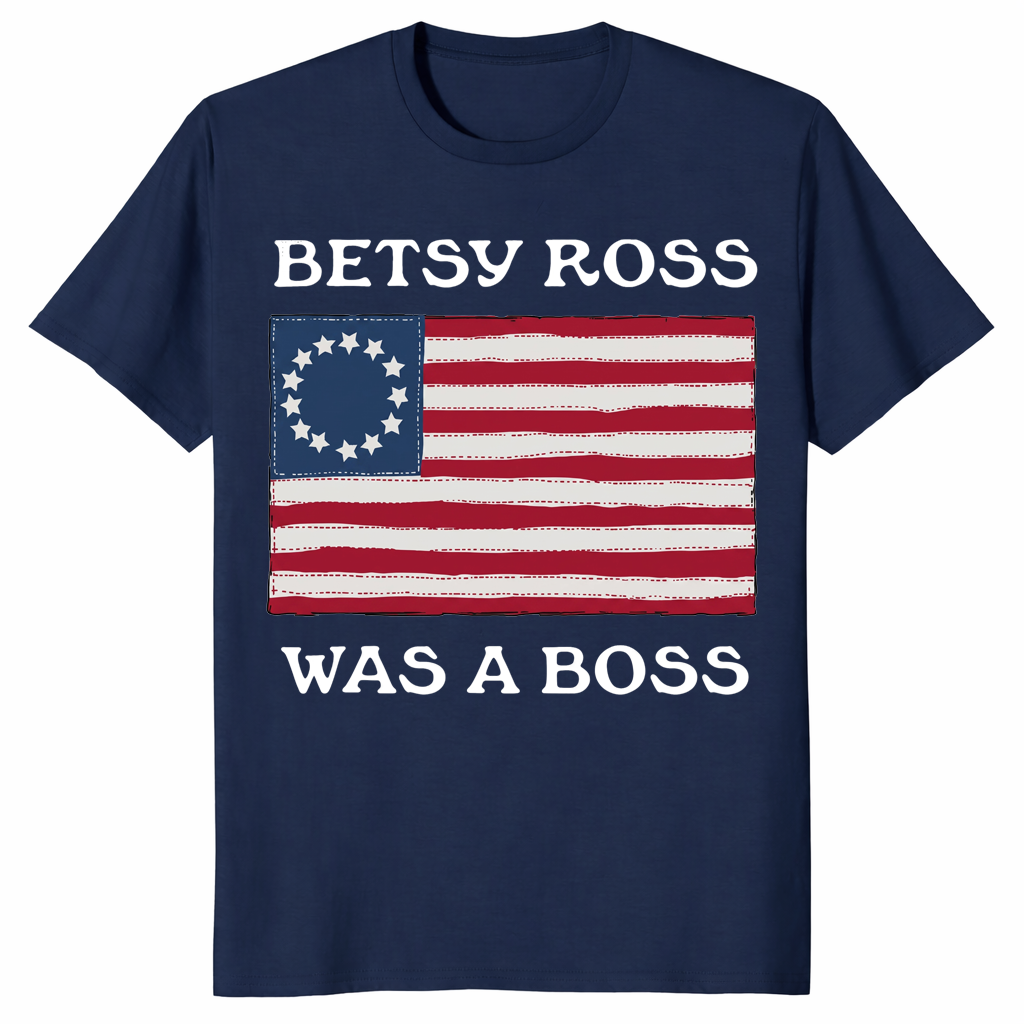 Betsy Ross Was A Boss Revolutionary Flag Shirt | Cuccico