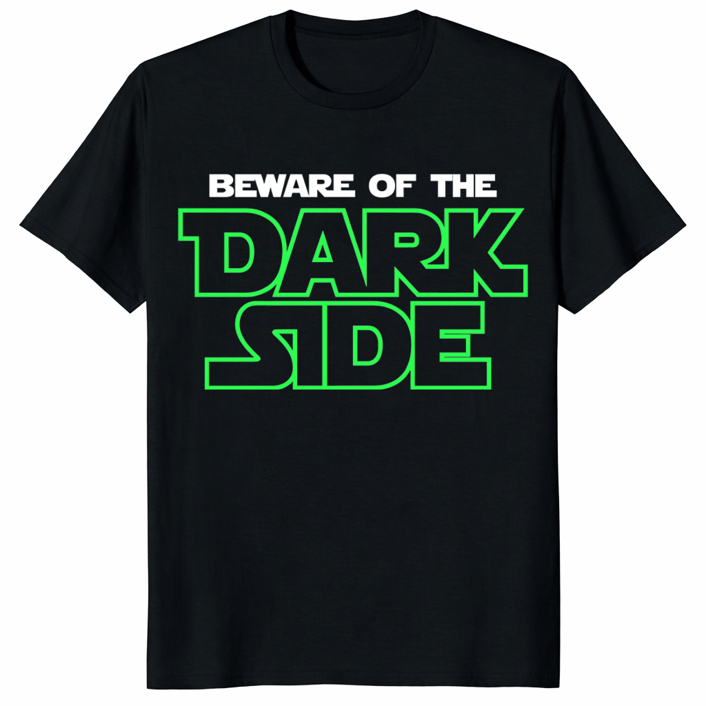 Beware Of The Dark Side T-Shirt | Sci-Fi Villain Graphic Tee for Space Fans | Cuccico