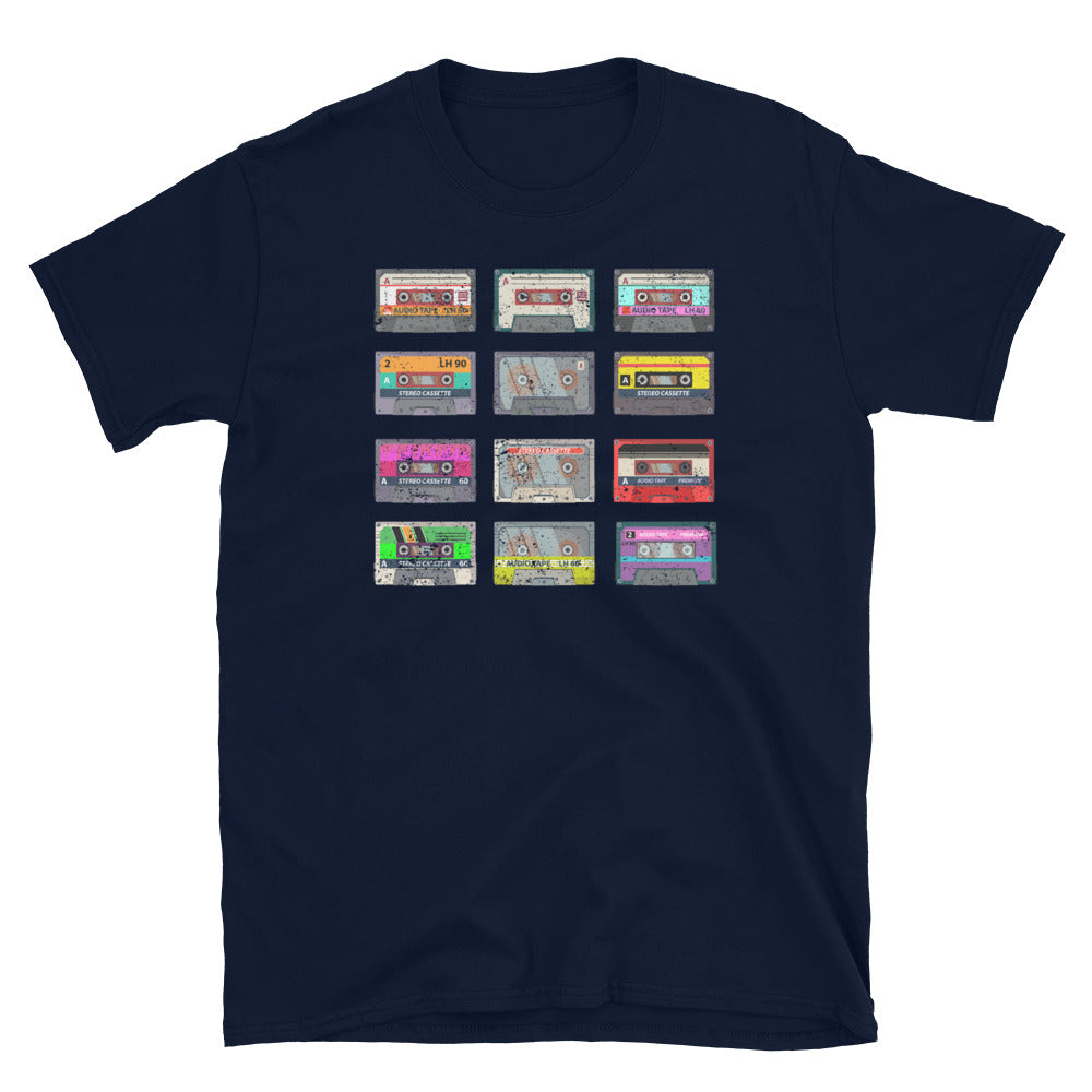 Vintage Cassette T-Shirt 80s 90s Music Mixtape Tee - Cuccico Design