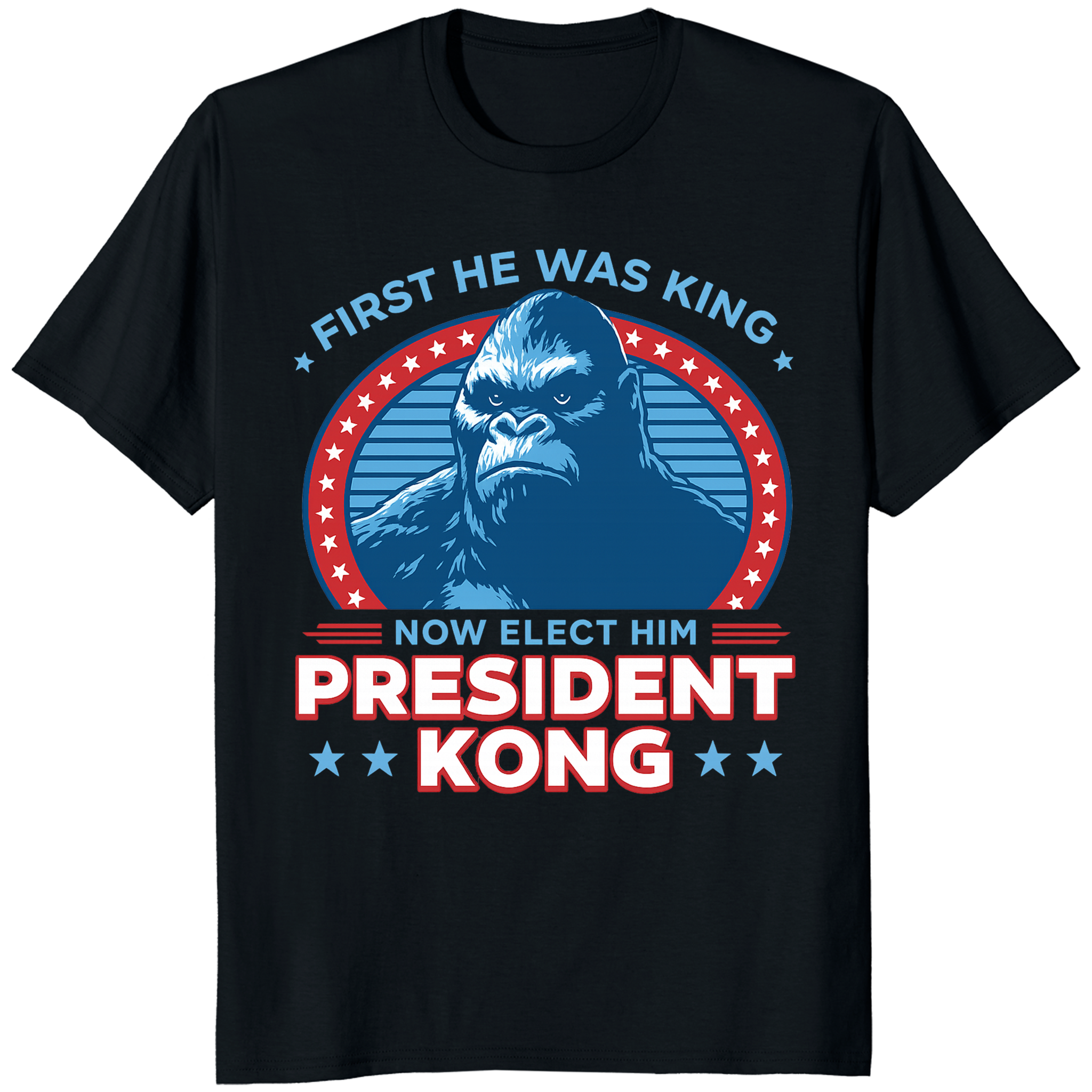 Big Ape Shirt in black featuring Presidential Parody Tee by Cuccico
