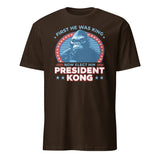 Big Ape Shirt in dark chocolate featuring Presidential Parody Tee by Cuccico