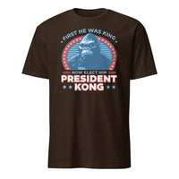 Big Ape Shirt in dark chocolate featuring Presidential Parody Tee by Cuccico