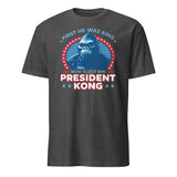 Big Ape Shirt in dark heather grey featuring Presidential Parody Tee by Cuccico