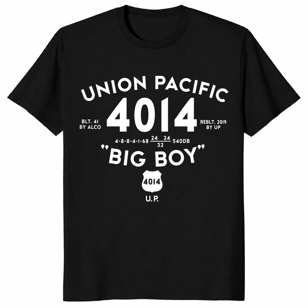 Big Boy 4014 train shirt in black