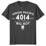 Big Boy 4014 train shirt dark heather grey