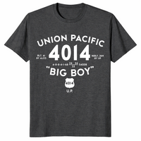 Big Boy 4014 train shirt dark heather grey