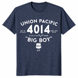 Big Boy 4014 train shirt heather navy