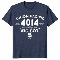 Big Boy 4014 train shirt heather navy