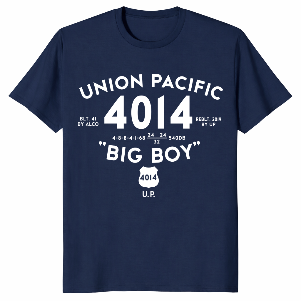 Big Boy 4014 train shirt in navy