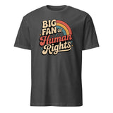 Close-up of Big Fan of Human Rights print quality
