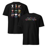 Big Fan Of Human Rights Shirt front design on black equality shirt