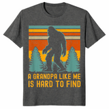 Bigfoot grandpa shirt in dark heather