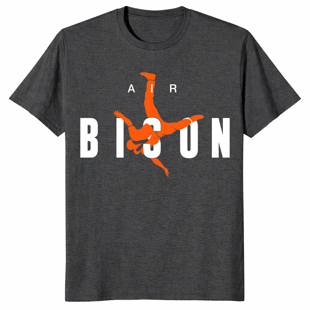 Bison air dunk shirt dark heather grey