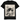 Black black cat biting shark shirt with a cool Japanese anime graphic