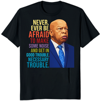 Black Get in Trouble Good Trouble Necessary Trouble John Lewis Shirt