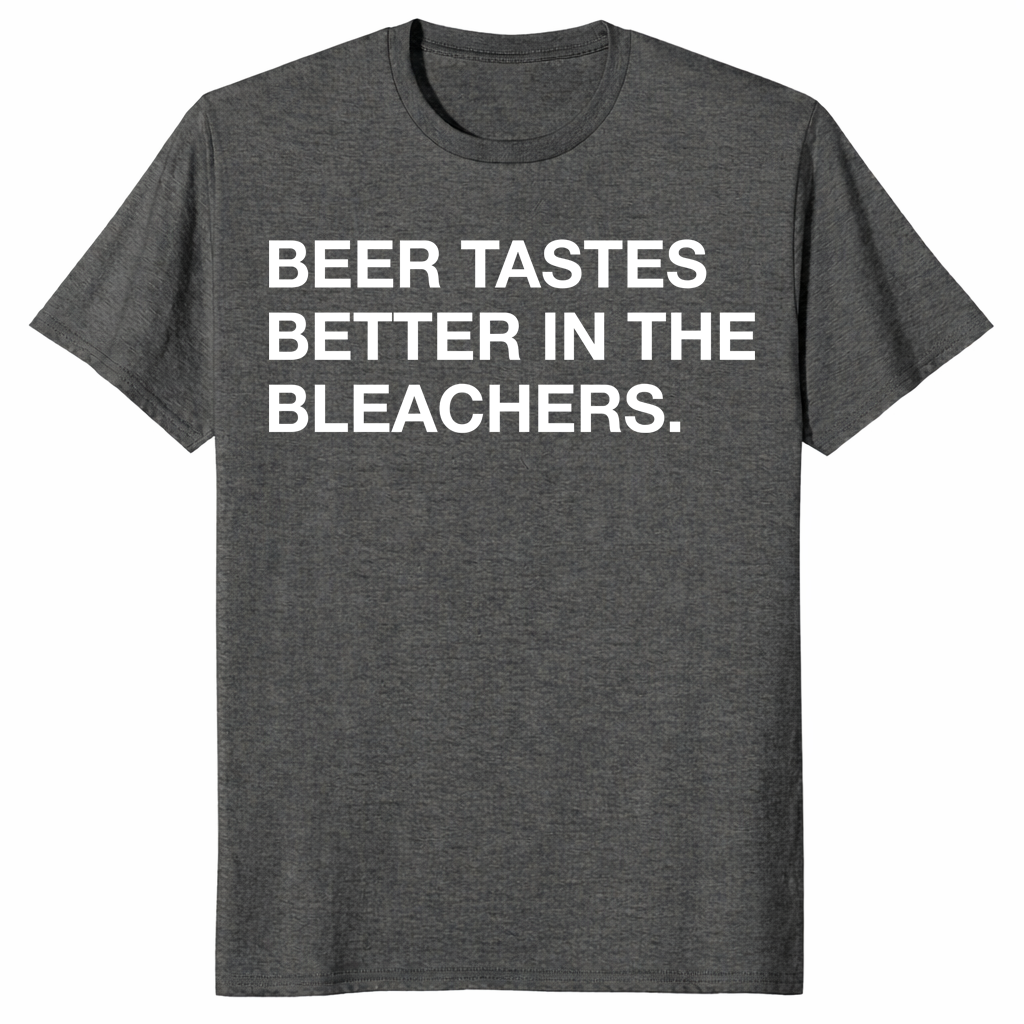 Bleachers beer shirt in dark heather