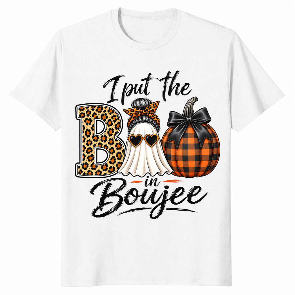 Boo in boujee shirt white