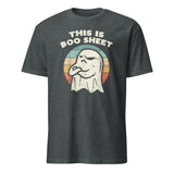 Cuccico Boo Sheet Ghost Retro Funny Halloween T-Shirt in Dark Heather