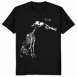Boop Dog Skeleton Halloween Shirt in black