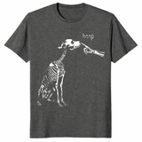 Boop Dog Skeleton Halloween Shirt in dark heather