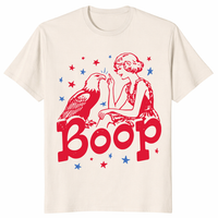 Boop Eagle Retro Patriotic Shirt in Natural