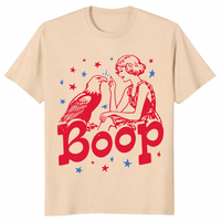 Boop the Eagle Retro America Funny Patriotic Shirt in Sand