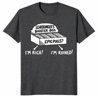 Booster box shirt in dark heather grey
