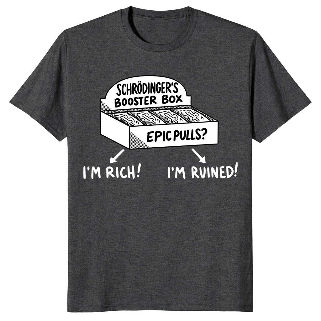 Booster box shirt in dark heather grey