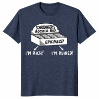 Booster box shirt in heather navy