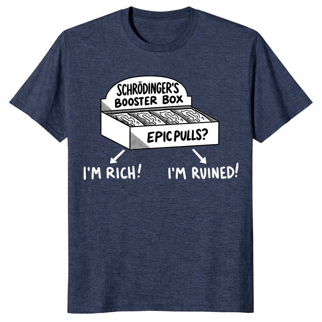 Booster box shirt in heather navy