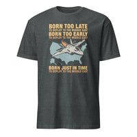 Born Too Late To Deploy To The Middle East Shirt in Dark Heather Grey by Cuccico