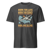 Born Too Late To Deploy To The Middle East Shirt in Dark Heather Grey by Cuccico