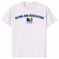 Bosnia Baby Tee Bosna i Hercegovina Shirt in Ice Grey