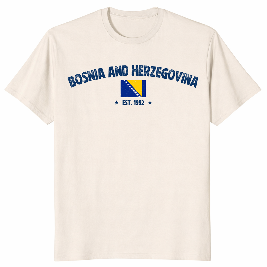 Bosnia Sarajevo Aesthetic Balkan Pride Shirt in Natural