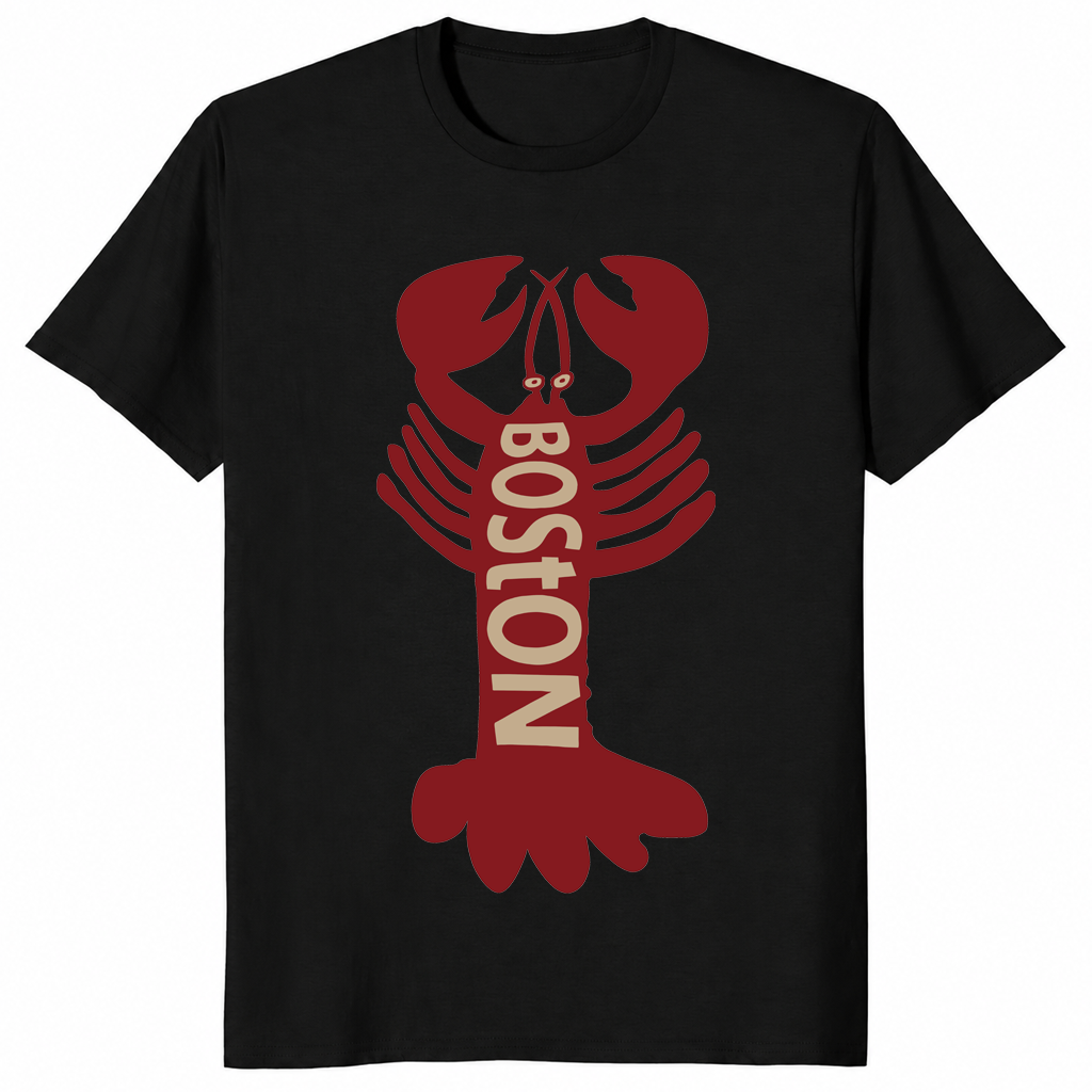 Boston Lobster Shirt | New England Seafood Graphic Tee | Cuccico