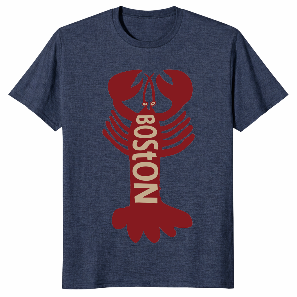Boston Lobster Shirt | New England Seafood Graphic Tee | Cuccico
