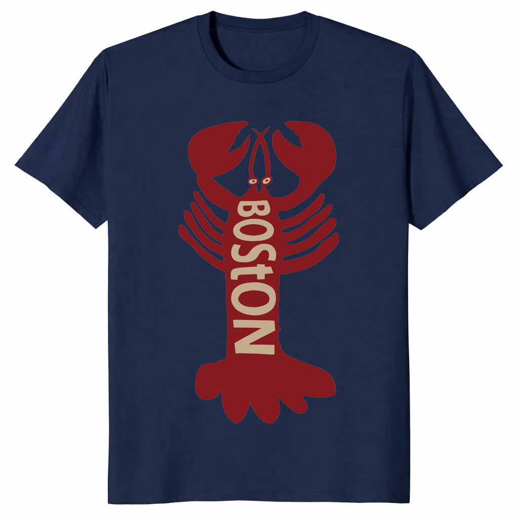 Boston Lobster Shirt | New England Seafood Graphic Tee | Cuccico