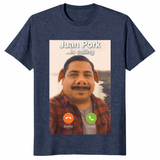 Brainrot meme gift shirt with Juan Pork Is Calling graphic design