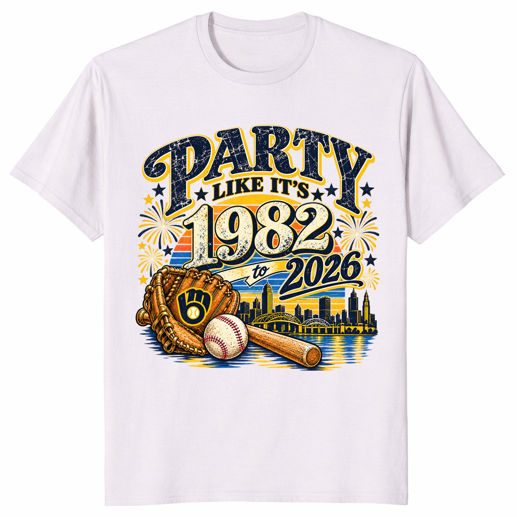Brewers 1982 shirt in ice grey