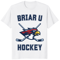 Briar University hockey shirt white front Elle Kennedy Off Campus bookish tee