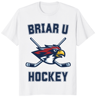 Briar University hockey shirt white front Elle Kennedy Off Campus bookish tee