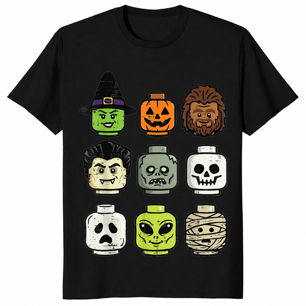 Brick head shirt in black