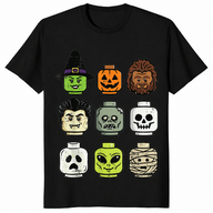 Brick head shirt in black
