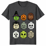 Brick head shirt in dark heather grey