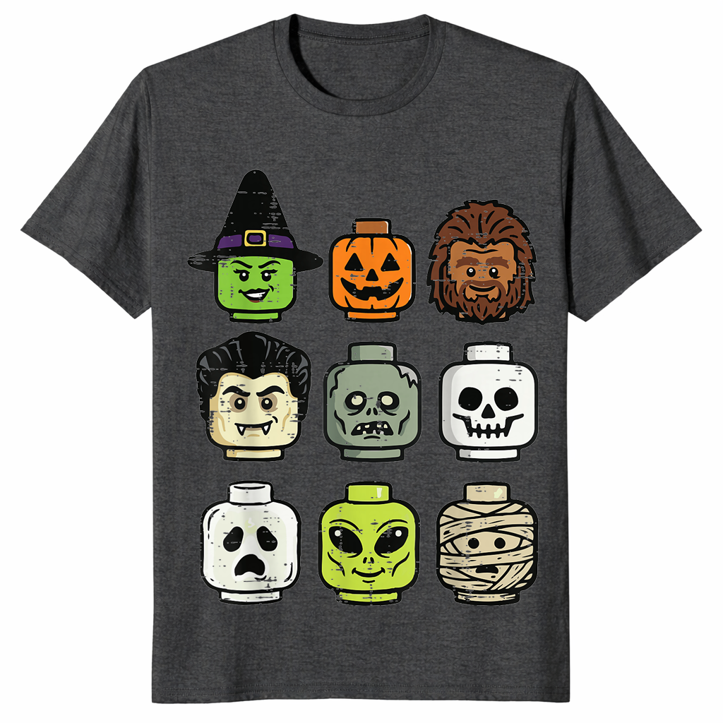 Brick head shirt in dark heather grey