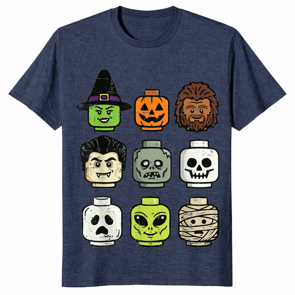 Brick head shirt in heather navy