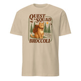 Broccoli Cat Shirt Quest Squad design in sand color, Cuccico Dragon Rider Tee